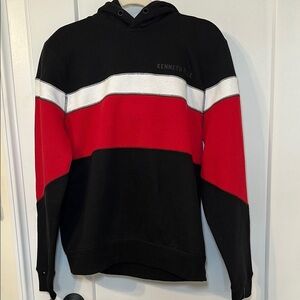Kenneth Cole Black, Red, and White Hoodie